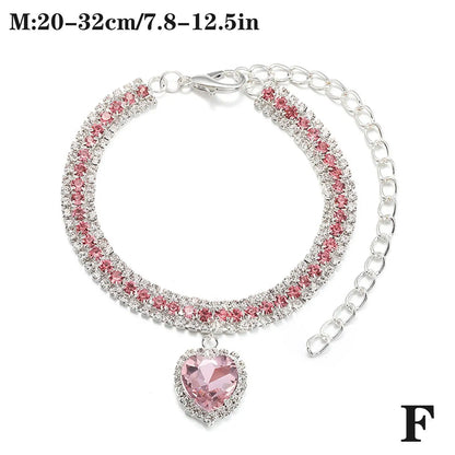 Crystal Pendant Pet Collar