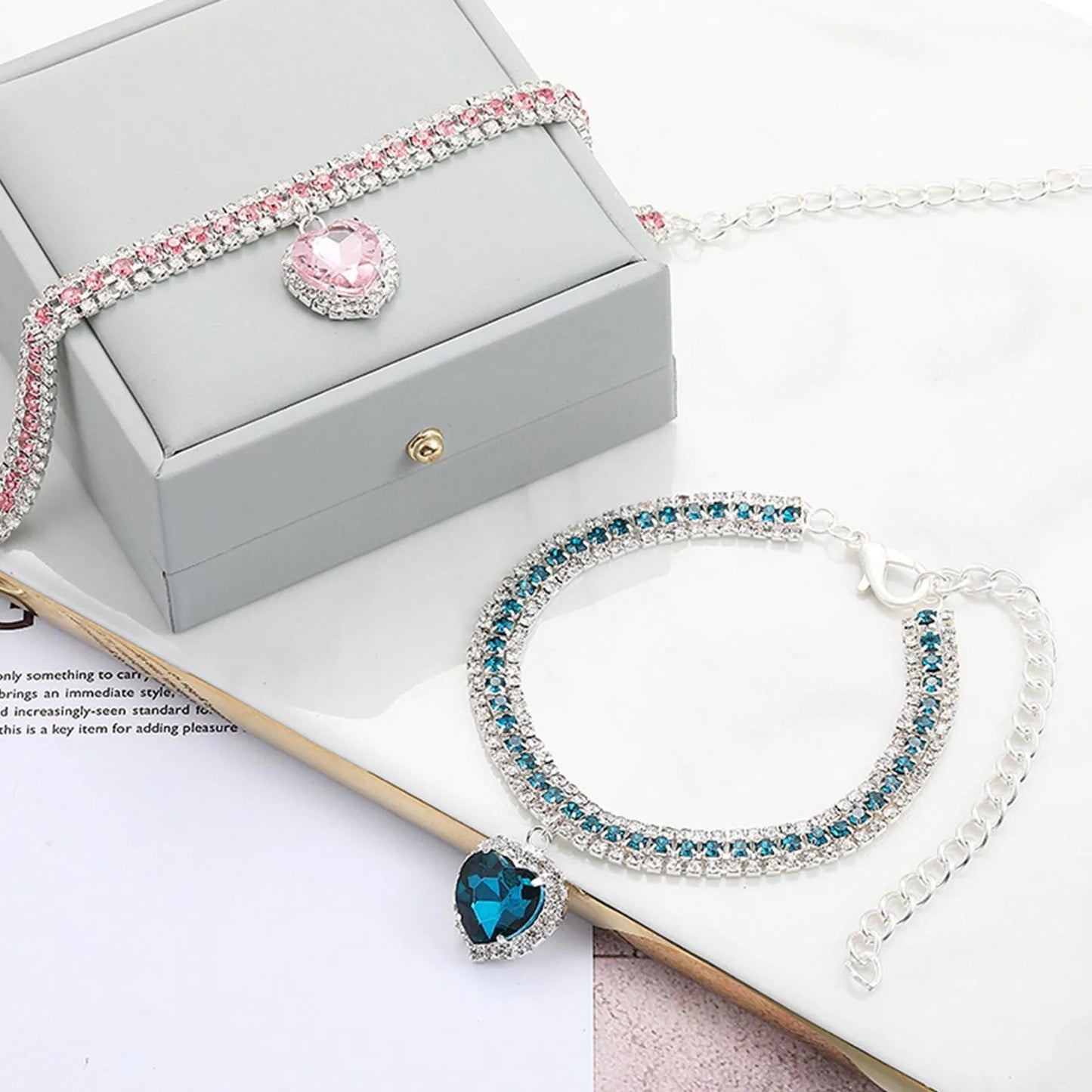 Crystal Pendant Pet Collar